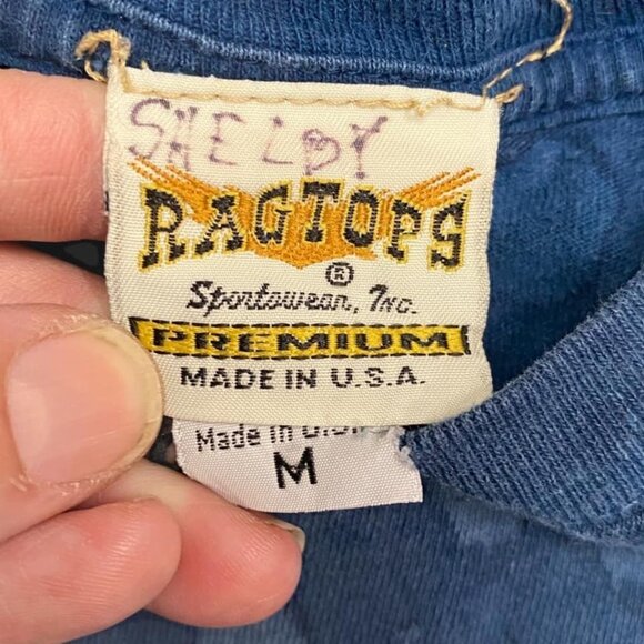 Vintage Ragtops Sportswear Tshirt Lighthouse Nautical Marbled Tie Dye USA Made M - Picture 7 of 10